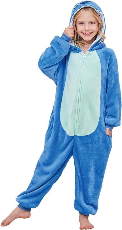 Cosfaire Unisex Kids Onesie Animal Cosplay One-Piece Pajamas Christmas Halloween Costumes Pink Pig - View 3