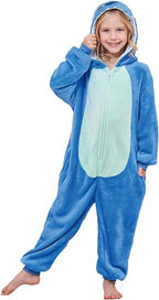Cosfaire Unisex Kids Onesie Animal Cosplay One-Piece Pajamas Christmas Halloween Costumes Pink Pig - View 3