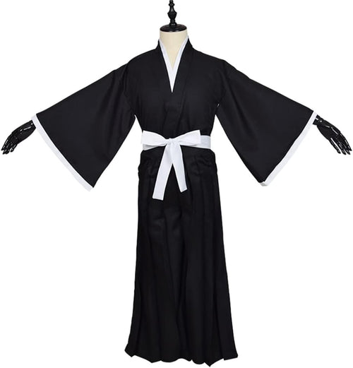 Cosfaire Adult Anime Black Robe Cloak Cosplay costumes Japanese Traditional Samurai Uniform Kimono outfit Halloween outfits - View 2