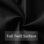Close-up of the black fabric texture used for the wizard robe