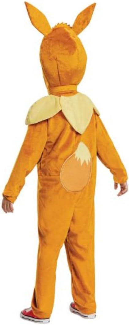 Cosfaire Eevee Costume for Kids, Pokemon Costume Hooded Jumpsuit - View 3
