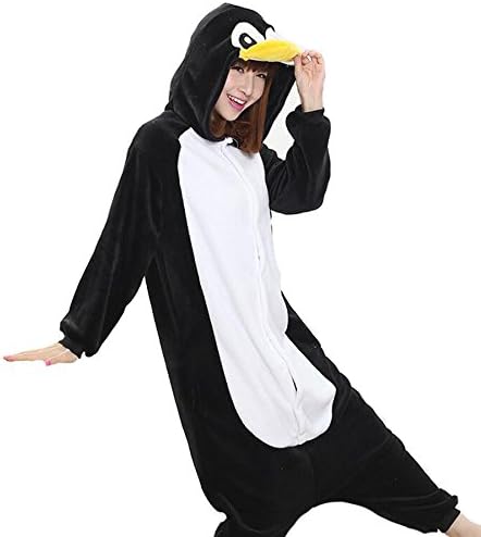 Cosfaire Unisex Penguin Onesies Adult One Piece Animal Pajamas Cosplay Costume - View 3