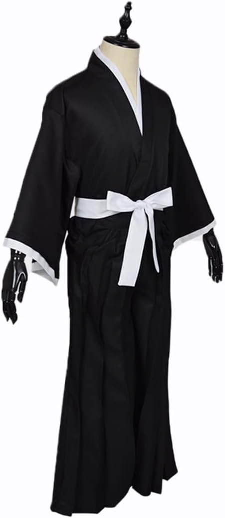 Cosfaire Adult Anime Black Robe Cloak Cosplay costumes Japanese Traditional Samurai Uniform Kimono outfit Halloween outfits - View 3