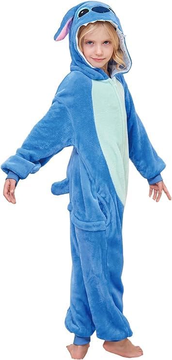 Cosfaire Unisex Kids Onesie Animal Cosplay One-Piece Pajamas Christmas Halloween Costumes Pink Pig - View 2