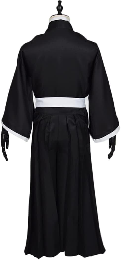 Cosfaire Adult Anime Black Robe Cloak Cosplay costumes Japanese Traditional Samurai Uniform Kimono outfit Halloween outfits - View 4