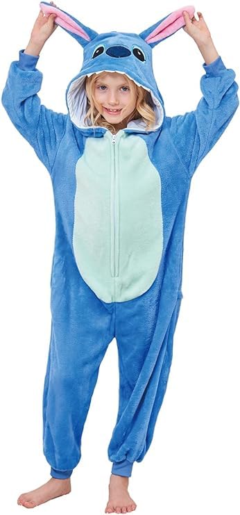 Cosfaire Unisex Kids Onesie Animal Cosplay One-Piece Pajamas Christmas Halloween Costumes Pink Pig - View 7
