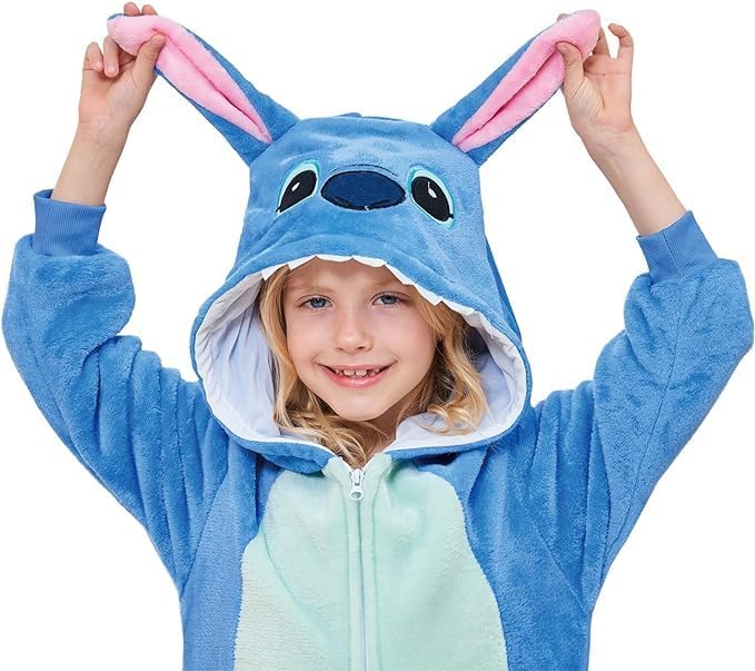 Cosfaire Unisex Kids Onesie Animal Cosplay One-Piece Pajamas Christmas Halloween Costumes Pink Pig - View 5