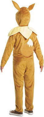 Cosfaire Eevee Pokemon Kids Costume, Pokemon Hooded Jumpsuit with Ears - View 2
