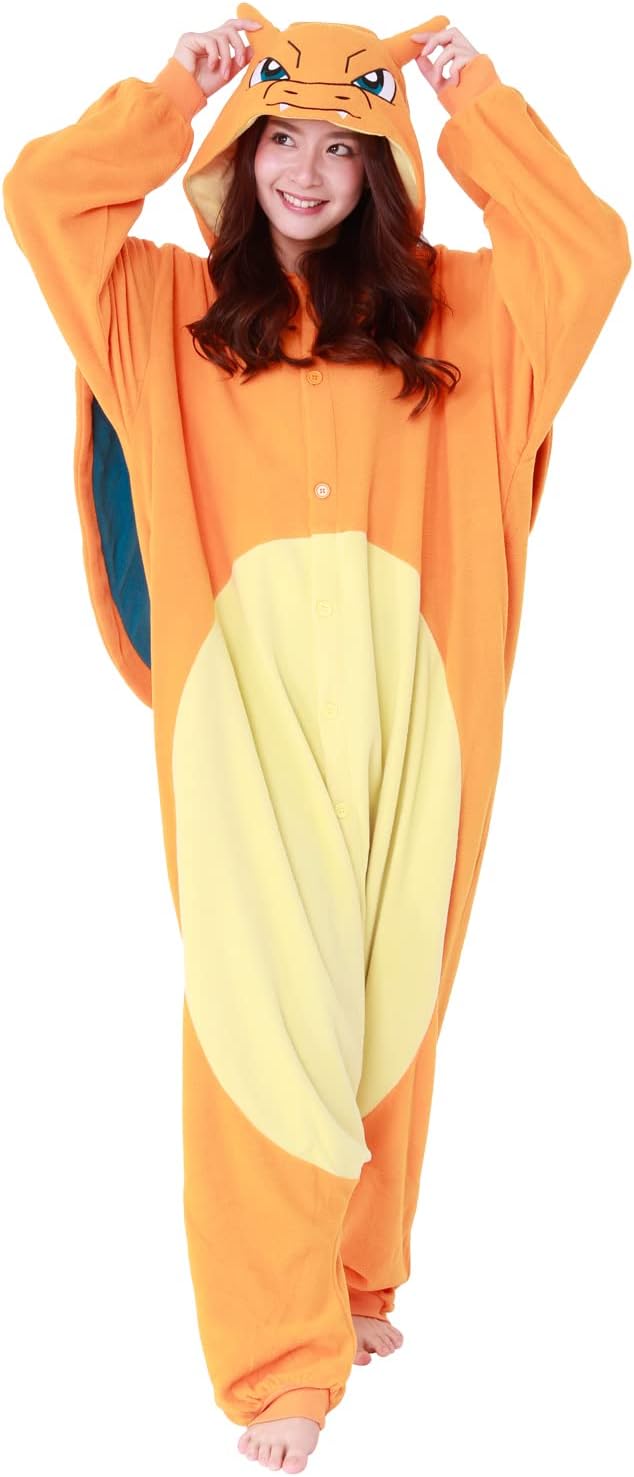 Cosfaire Pokemon Charizard Kigurumi Onesie - Adult Halloween, Cosplay, Loungewear - Ultra Soft & Cozy - Unisex - View 3