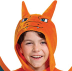 Cosfaire Charizard Costume for Kids, Pokemon Costume Hooded Jumpsuit, Child Size Small (4-6) - View 4