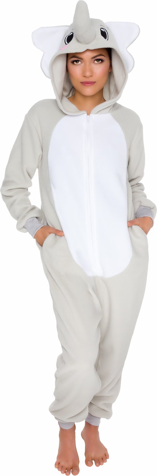 Cosfaire Slim Fit Adult Onesie - Animal Costume - Plush Unisex Halloween One Piece Cosplay Suit for Women and Men - View 17