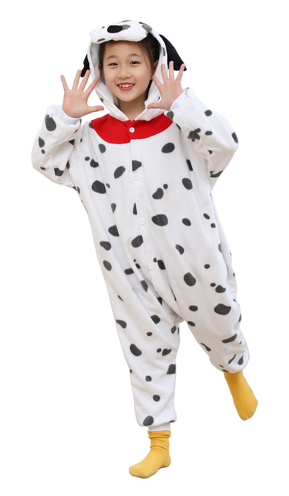 Cosfaire Unisex Kids Onesie Animal Cosplay One-Piece Pajamas Christmas Halloween Costumes Pink Pig - View 8