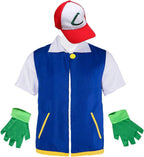 Cosfaire Adult Kids Cosplay Costume Halloween Hoodie Jacket Gloves Hat Sets for Trainer