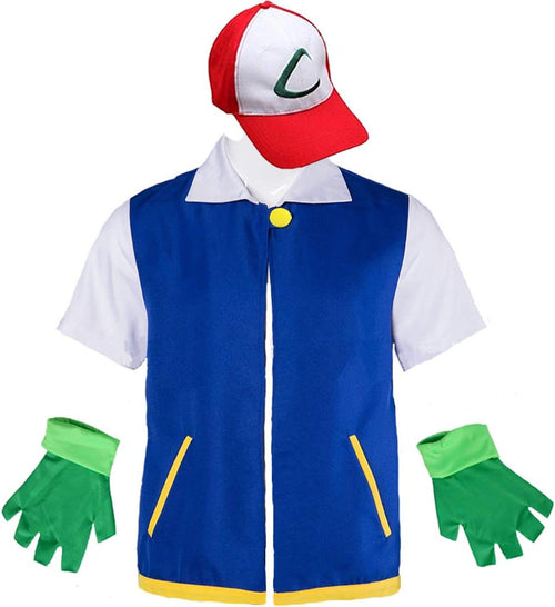 Cosfaire Adult Kids Cosplay Costume Halloween Hoodie Jacket Gloves Hat Sets for Trainer