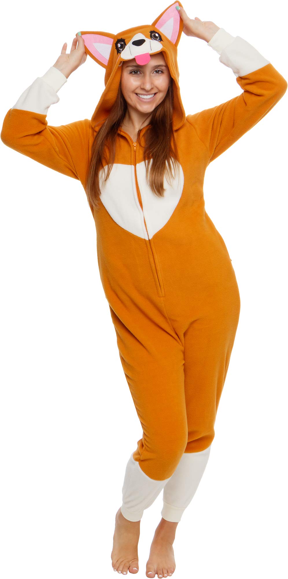 Cosfaire Slim Fit Adult Onesie - Animal Costume - Plush Unisex Halloween One Piece Cosplay Suit for Women and Men - View 26