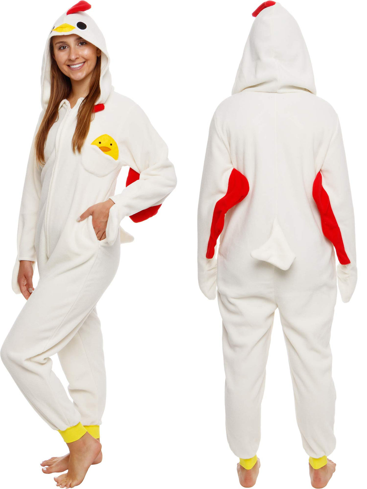 Cosfaire Slim Fit Adult Onesie - Animal Costume - Plush Unisex Halloween One Piece Cosplay Suit for Women and Men - View 25