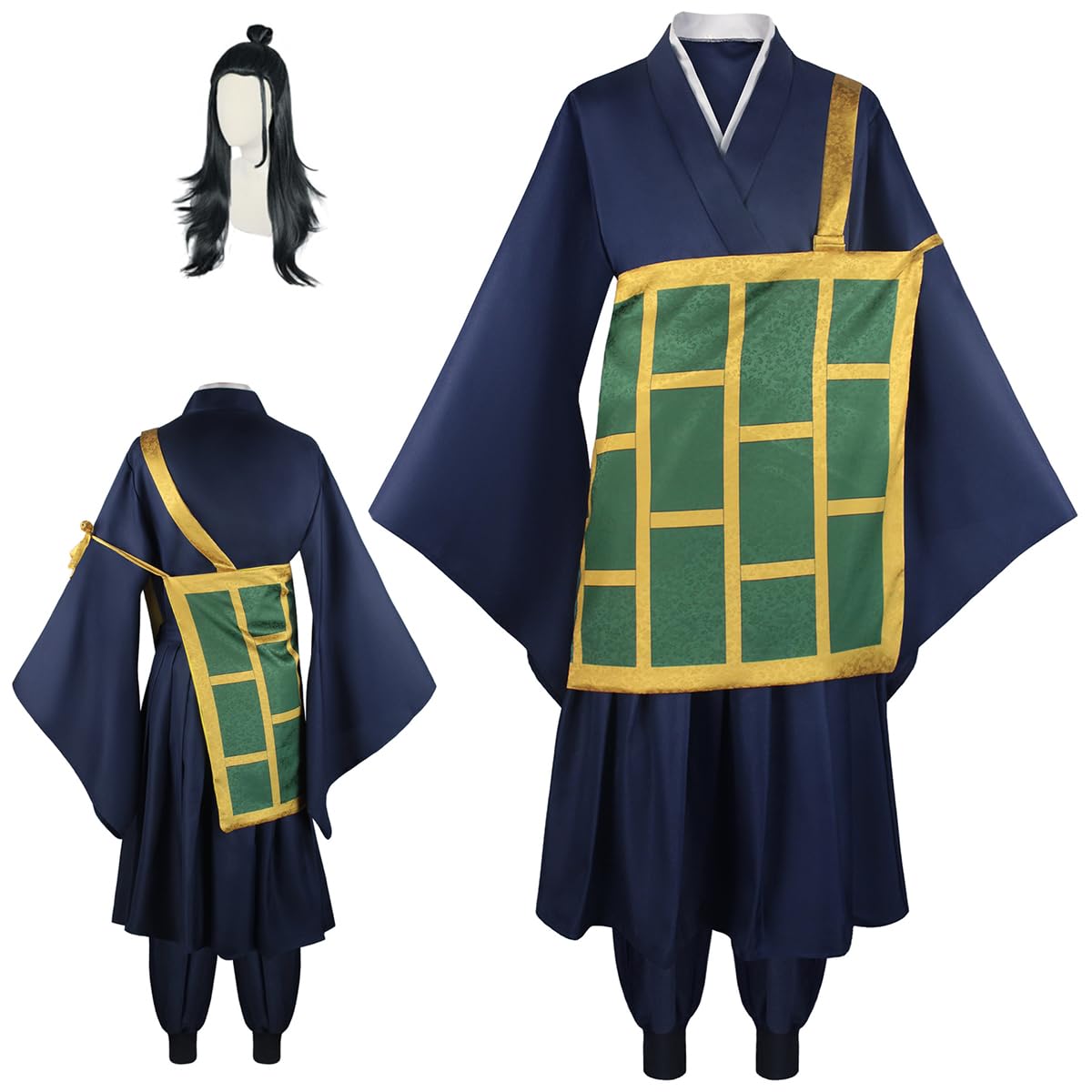 Cosfaire Anime Geto Cosplay Kimono Outfits Full set with Printed Cassock Easter and Halloween Costume For Adult - View 9