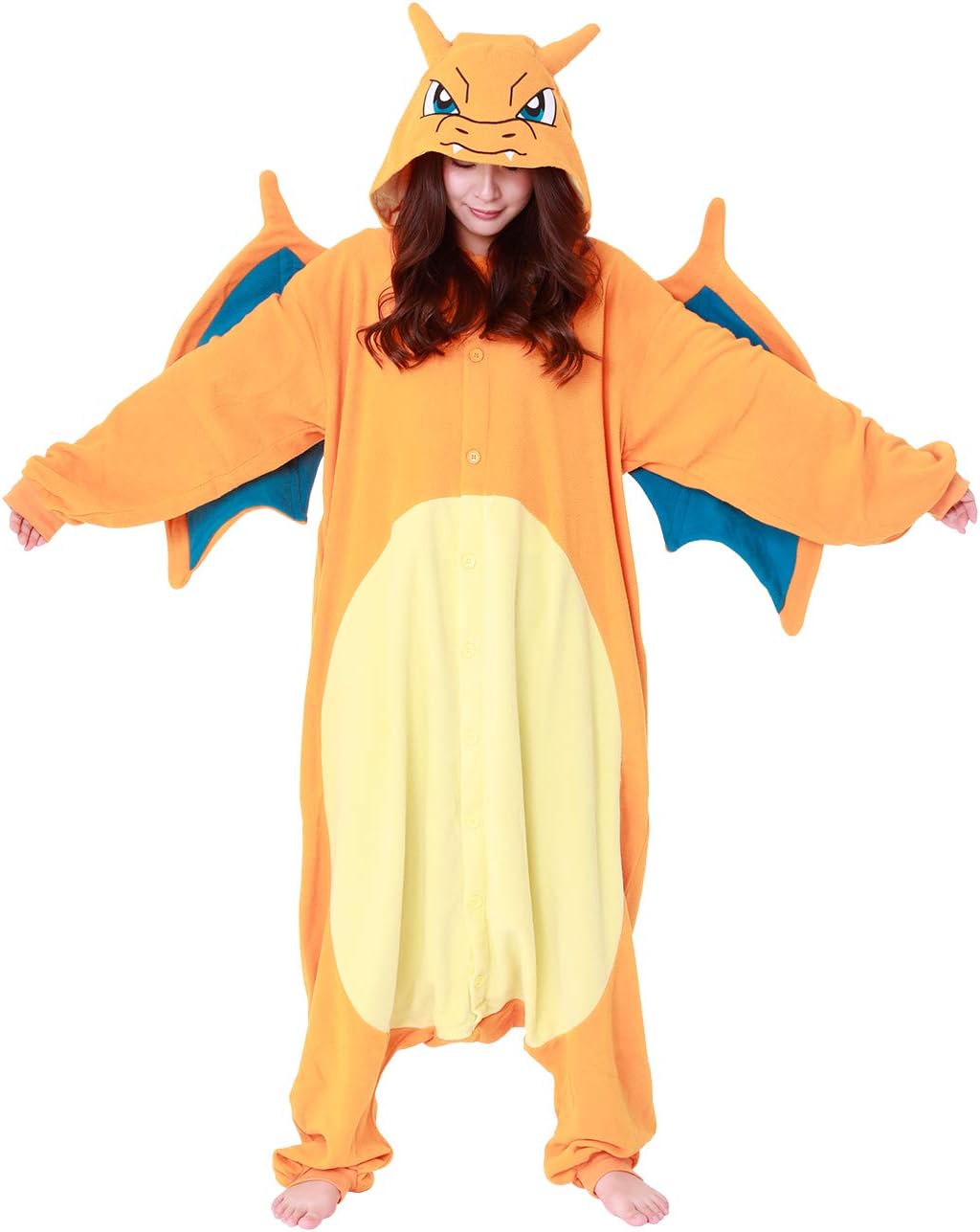 Cosfaire Pokemon Charizard Kigurumi Onesie - Adult Halloween, Cosplay, Loungewear - Ultra Soft & Cozy - Unisex - View 4
