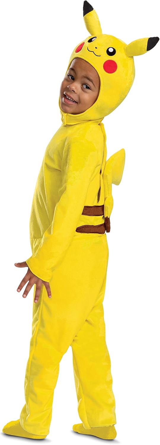 Cosfaire Pikachu Costume Romper, Pokemon Toddler Outfit and Headpiece - View 2