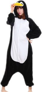 Cosfaire Unisex Penguin Onesies Adult One Piece Animal Pajamas Cosplay Costume