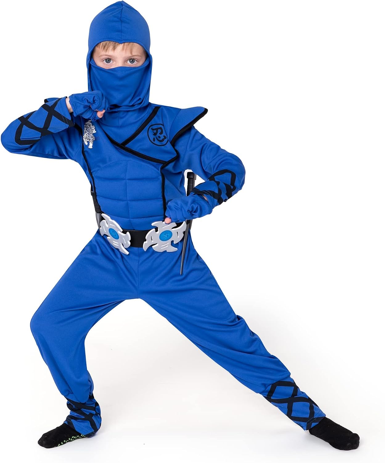 Cosfaire Halloween Ninja Costume, Ninja Outfit Set for Kids, Halloween Costumes for Boys Dress Up Party - View 6