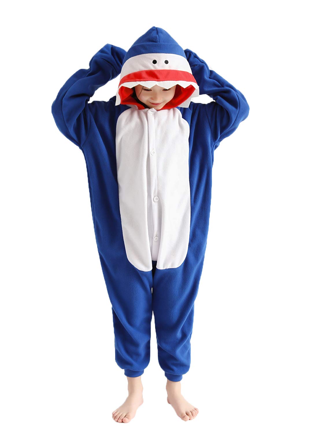 Cosfaire Unisex Kids Onesie Animal Cosplay One-Piece Pajamas Christmas Halloween Costumes Pink Pig - View 14
