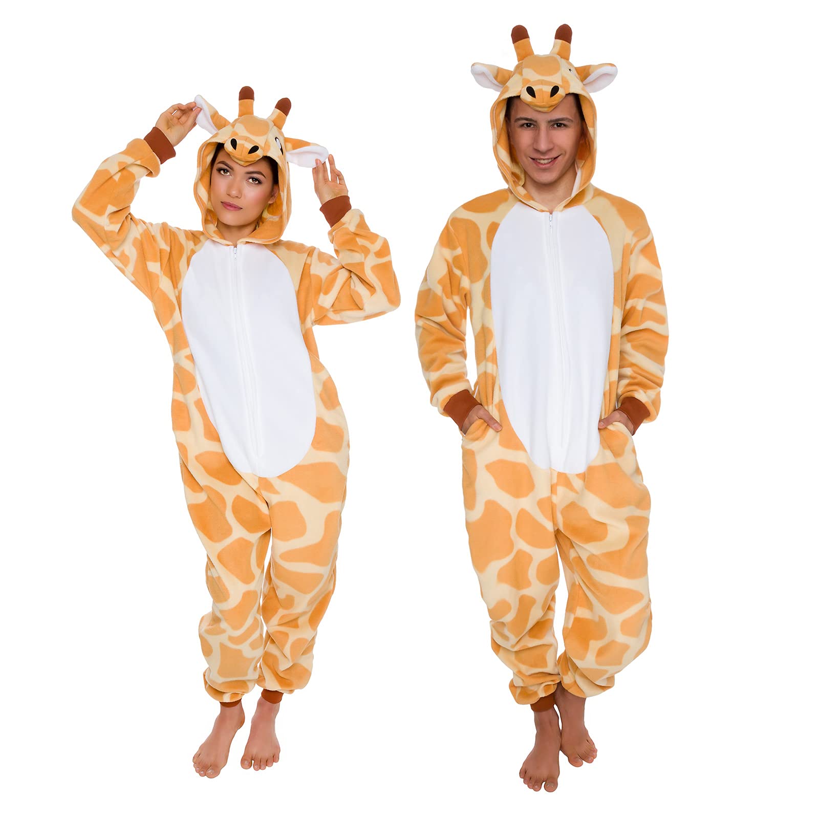 Cosfaire Slim Fit Adult Onesie - Animal Costume - Plush Unisex Halloween One Piece Cosplay Suit for Women and Men - View 15
