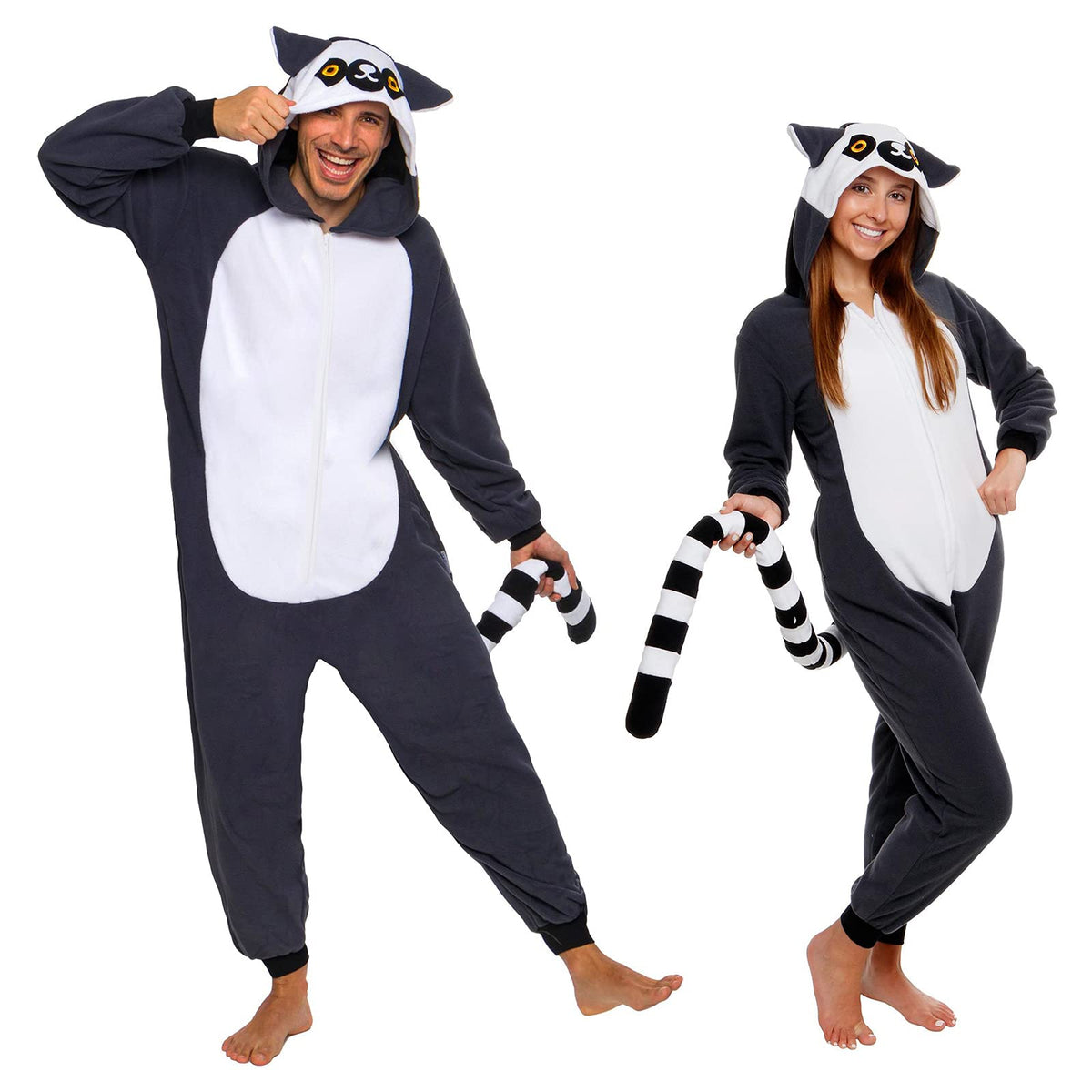 Cosfaire Slim Fit Adult Onesie - Animal Costume - Plush Unisex Halloween One Piece Cosplay Suit for Women and Men - View 31