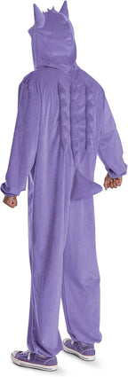 Cosfaire Pokemon Gengar Costume, Gengar Pokemon Costume with Hooded Jumpsuit for Adults - View 2