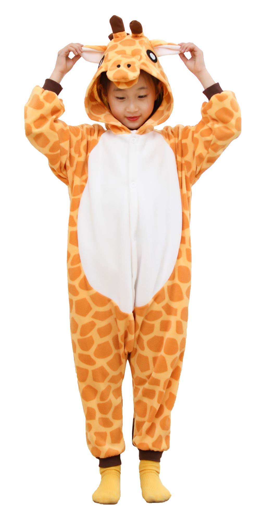 Cosfaire Unisex Kids Onesie Animal Cosplay One-Piece Pajamas Christmas Halloween Costumes Pink Pig - View 10
