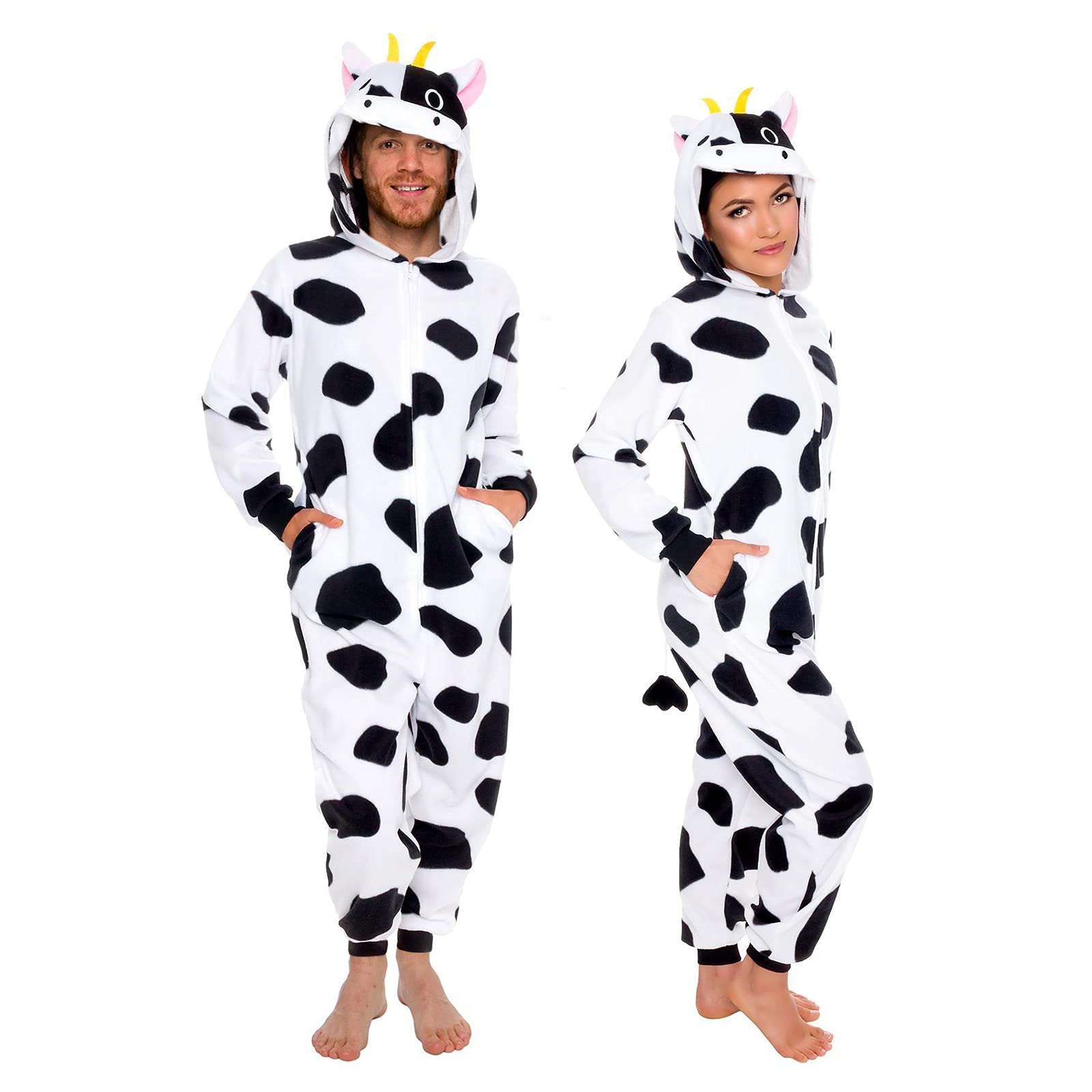 Cosfaire Slim Fit Adult Onesie - Animal Costume - Plush Unisex Halloween One Piece Cosplay Suit for Women and Men - View 14