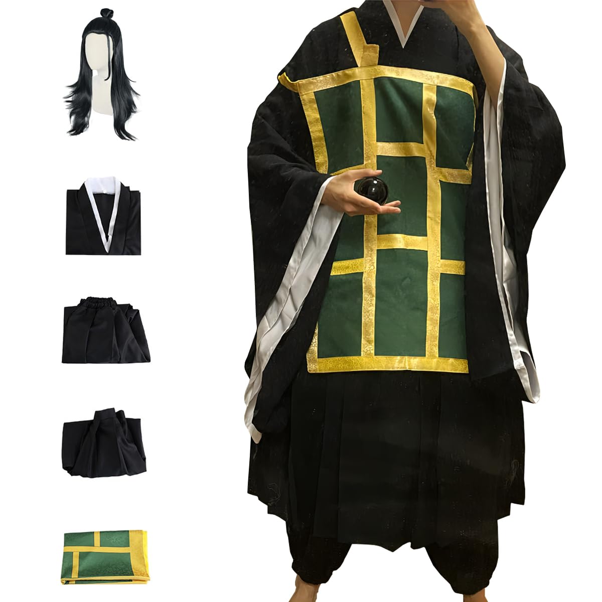 Cosfaire Anime Geto Cosplay Kimono Outfits Full set with Printed Cassock Easter and Halloween Costume For Adult - View 12