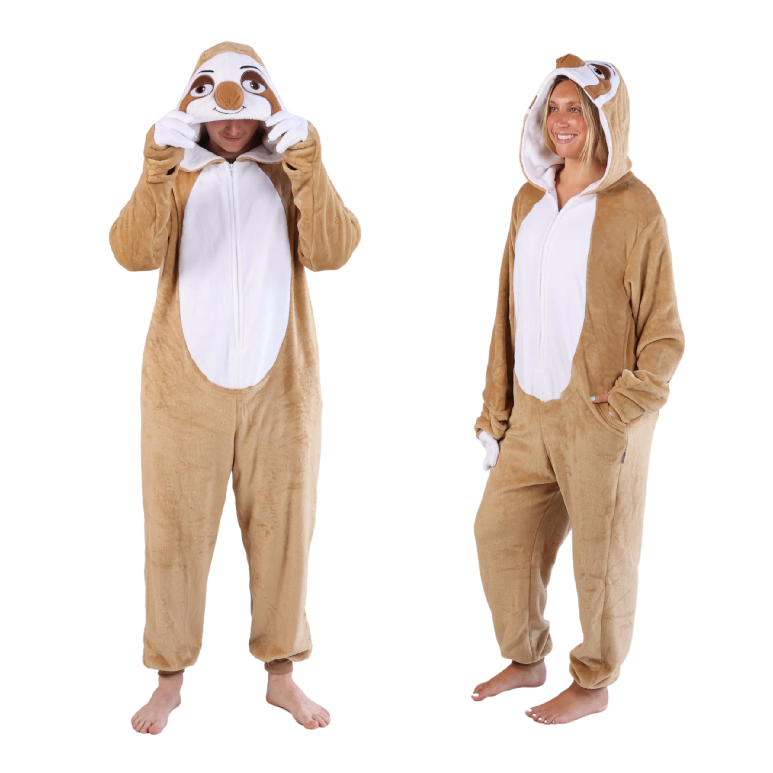 Cosfaire Slim Fit Adult Onesie - Animal Costume - Plush Unisex Halloween One Piece Cosplay Suit for Women and Men - View 21