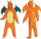 Cosfaire Charizard Costume, Deluxe Pokemon Halloween Costume with Hood and Wings, Adult Size