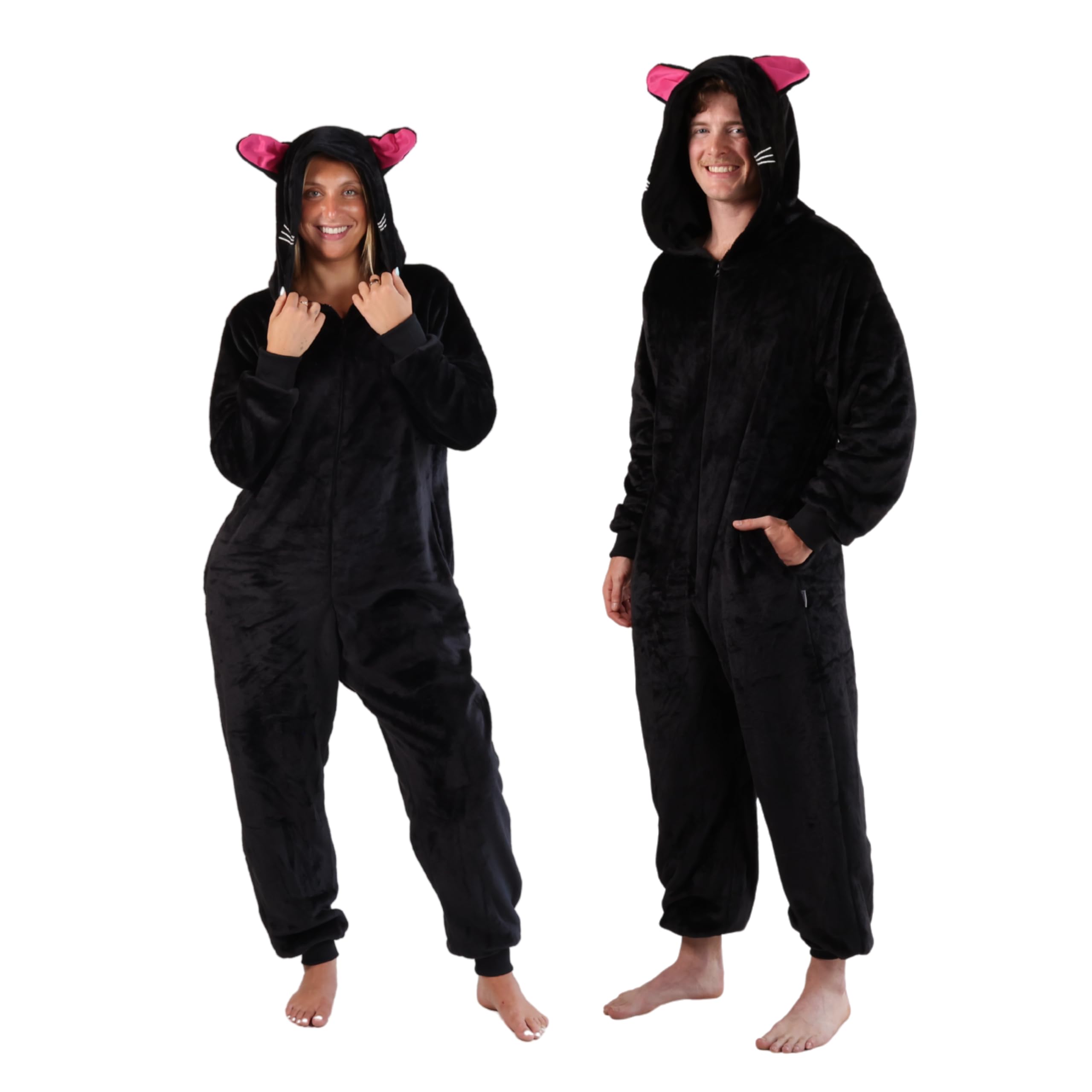 Cosfaire Slim Fit Adult Onesie - Animal Costume - Plush Unisex Halloween One Piece Cosplay Suit for Women and Men - View 24