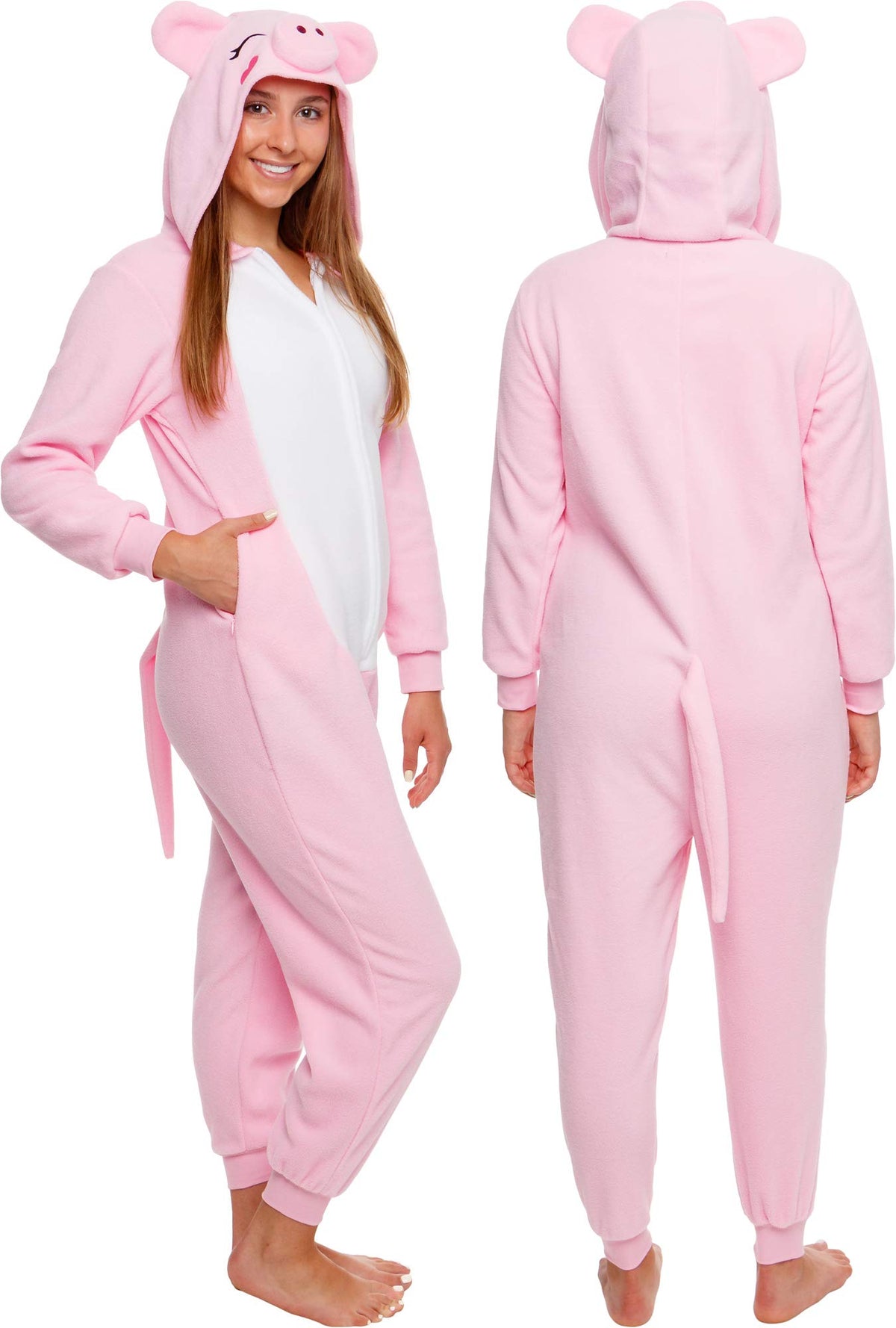 Cosfaire Slim Fit Adult Onesie - Animal Costume - Plush Unisex Halloween One Piece Cosplay Suit for Women and Men - View 41