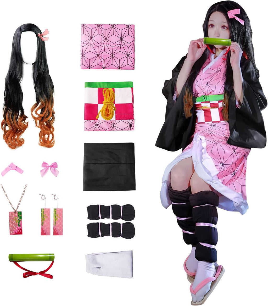 Cosfaire Cosplay Costume Kimono for Kids Adults Robe Japanese Anime Costume Halloween Kimono Outfit