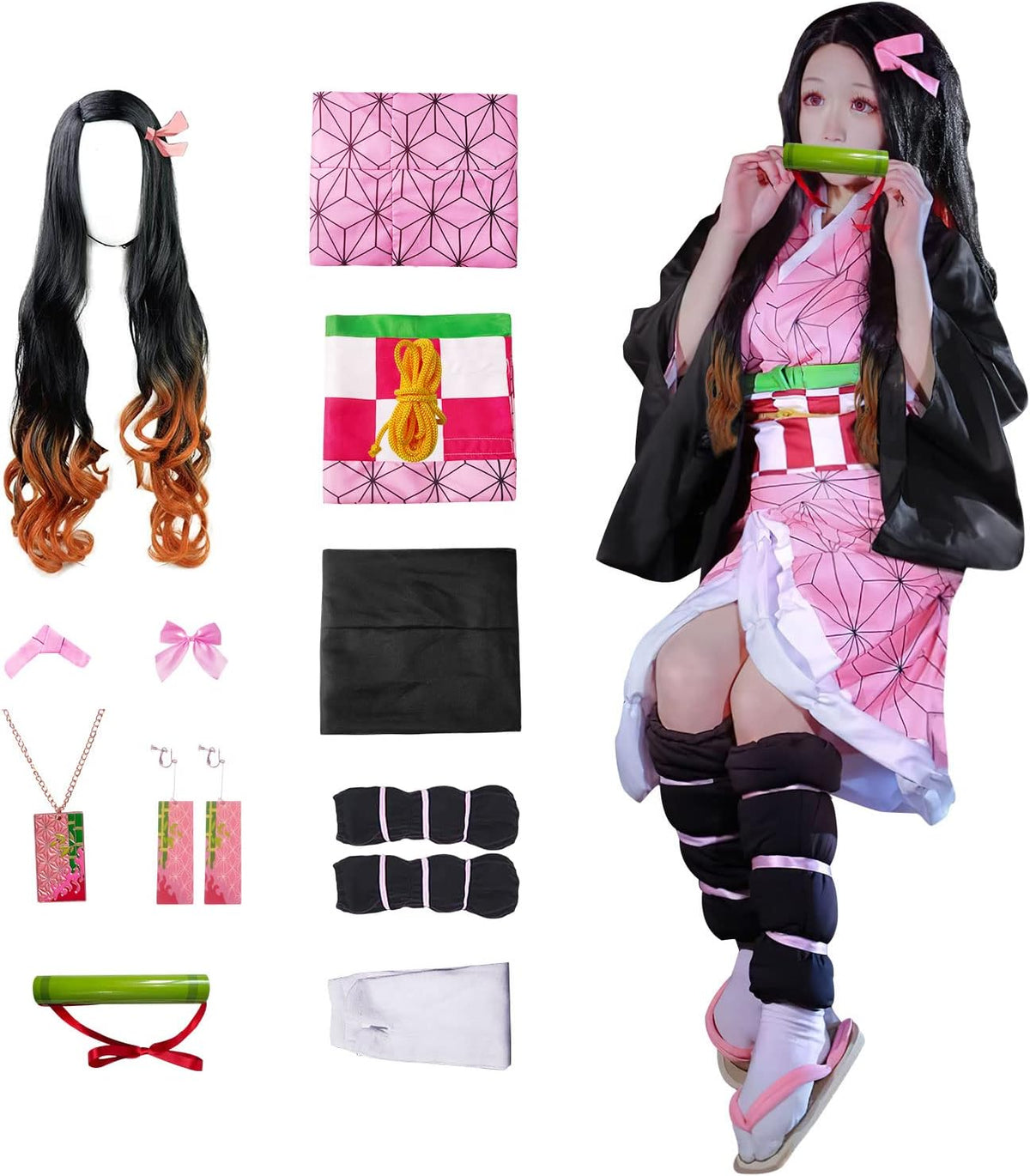 Cosfaire Cosplay Costume Kimono for Kids Adults Robe Japanese Anime Costume Halloween Kimono Outfit