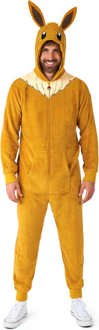 Cosfaire Adult Unisex Onesie - Pokemon One-piece Pajamas - Loose Fit - Including Pockets - Yellow - View 5
