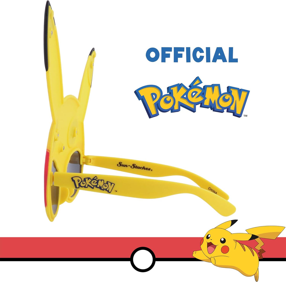 Cosfaire Pikachu Kids Sunglasses, Pokemon Costume Accessory - View 3