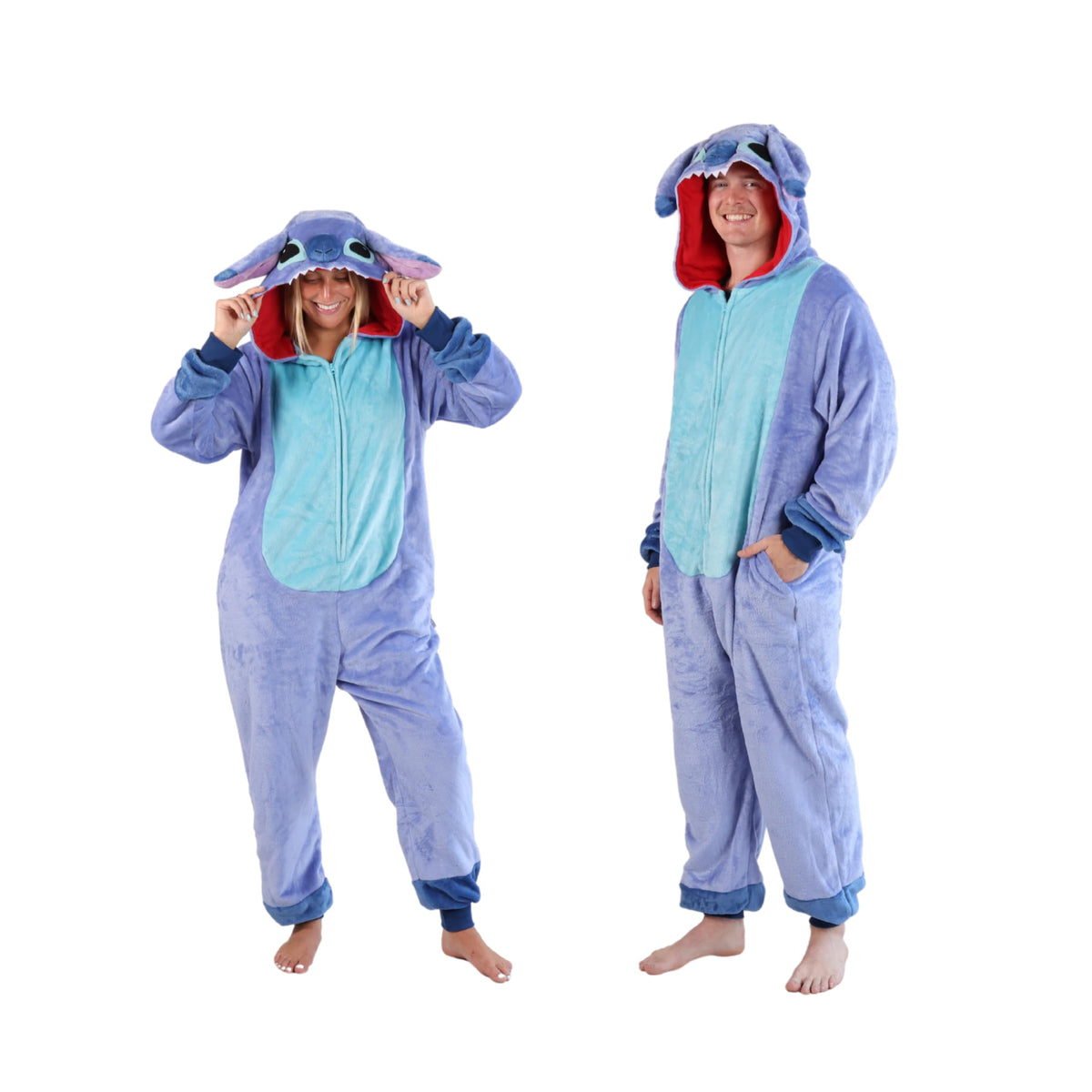 Cosfaire Slim Fit Adult Onesie - Animal Costume - Plush Unisex Halloween One Piece Cosplay Suit for Women and Men - View 10