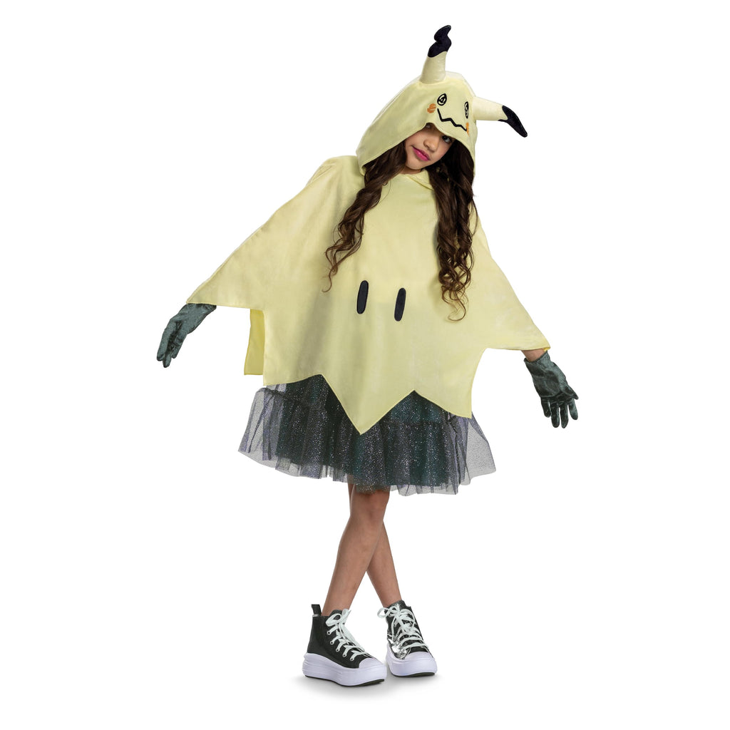 Cosfaire Deluxe Pokemon Mimikyu Girls Costume - Nintendo Pokemon Kids Outfit - Hooded Dress, Belt, Gloves 10-12 - View 6