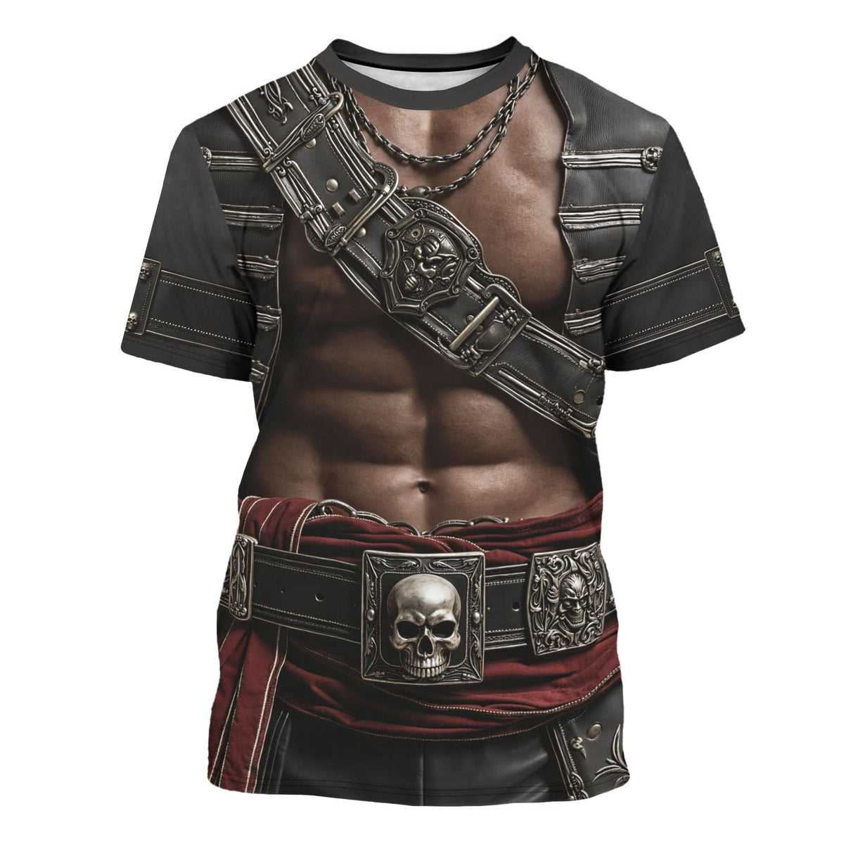 Cosfaire Anime Pirate Captain Tee Tuxedo T-Shirt Funny Cosplay Costume Tee Crewneck Short Sleeve Casual Top Unisex - View 13