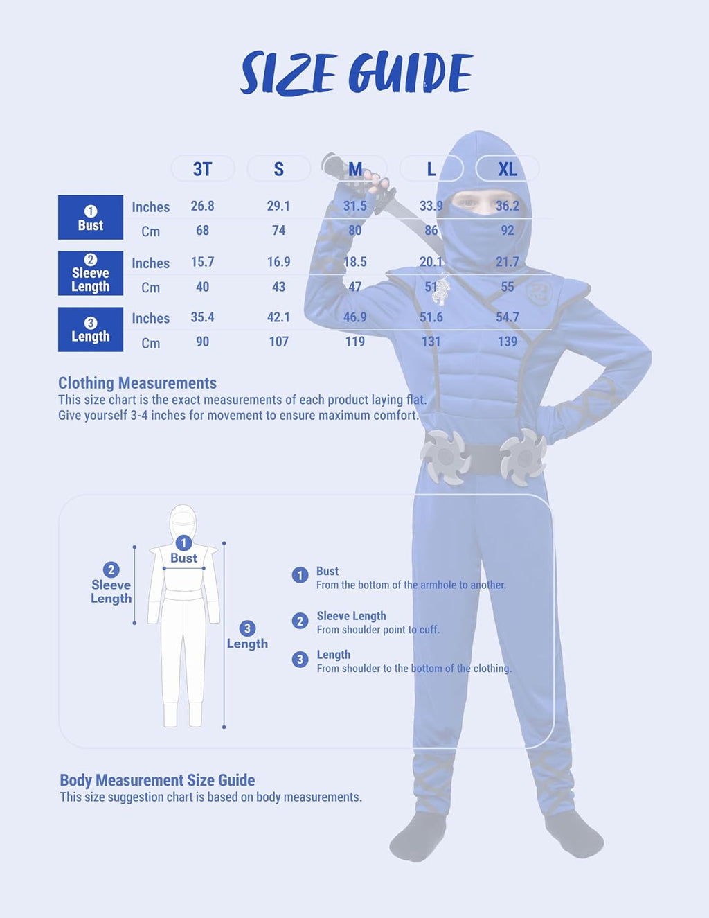 Cosfaire Halloween Ninja Costume, Ninja Outfit Set for Kids, Halloween Costumes for Boys Dress Up Party - View 4