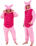 Cosfaire Slim Fit Adult Onesie - Animal Costume - Plush Unisex Halloween One Piece Cosplay Suit for Women and Men