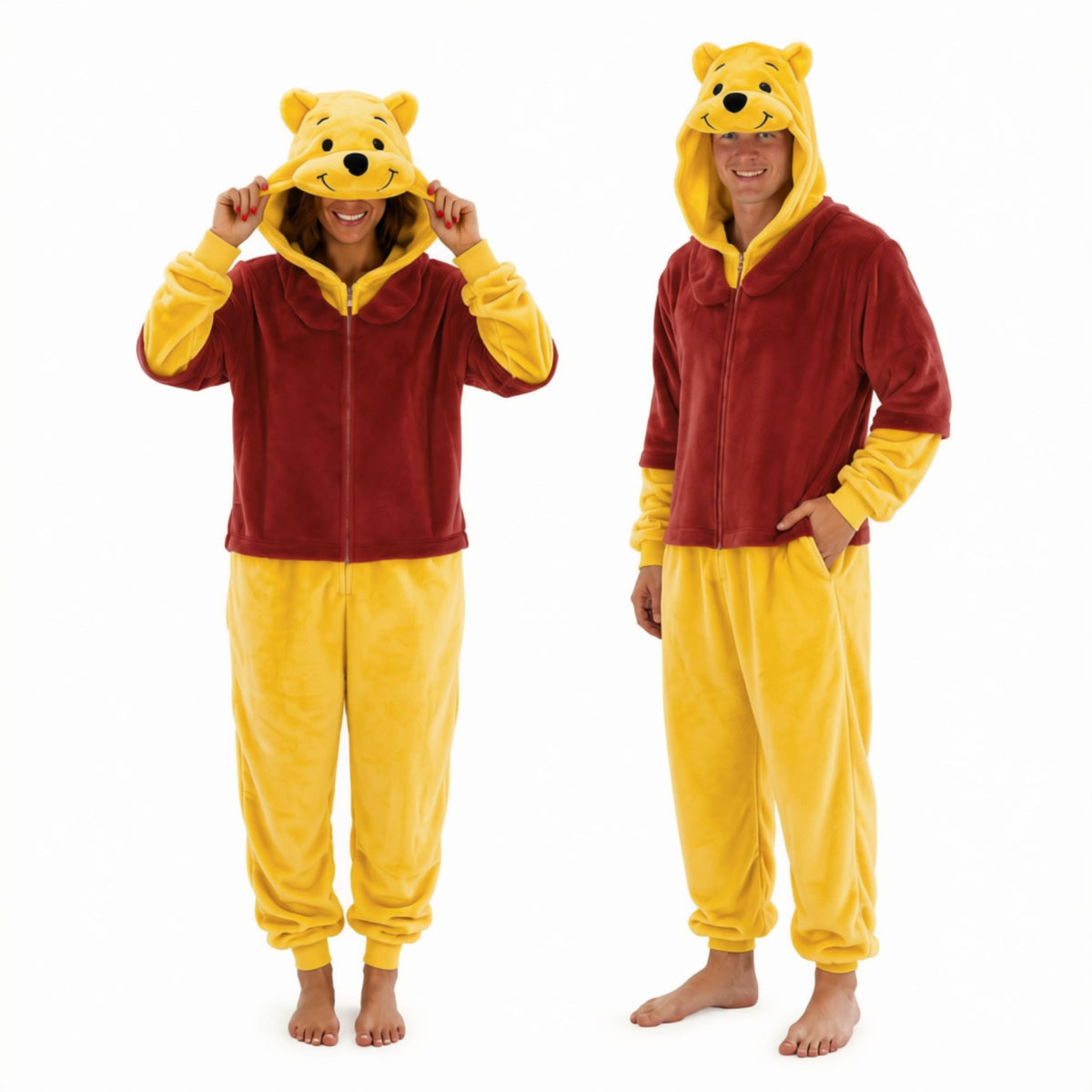 Cosfaire Slim Fit Adult Onesie - Animal Costume - Plush Unisex Halloween One Piece Cosplay Suit for Women and Men - View 8
