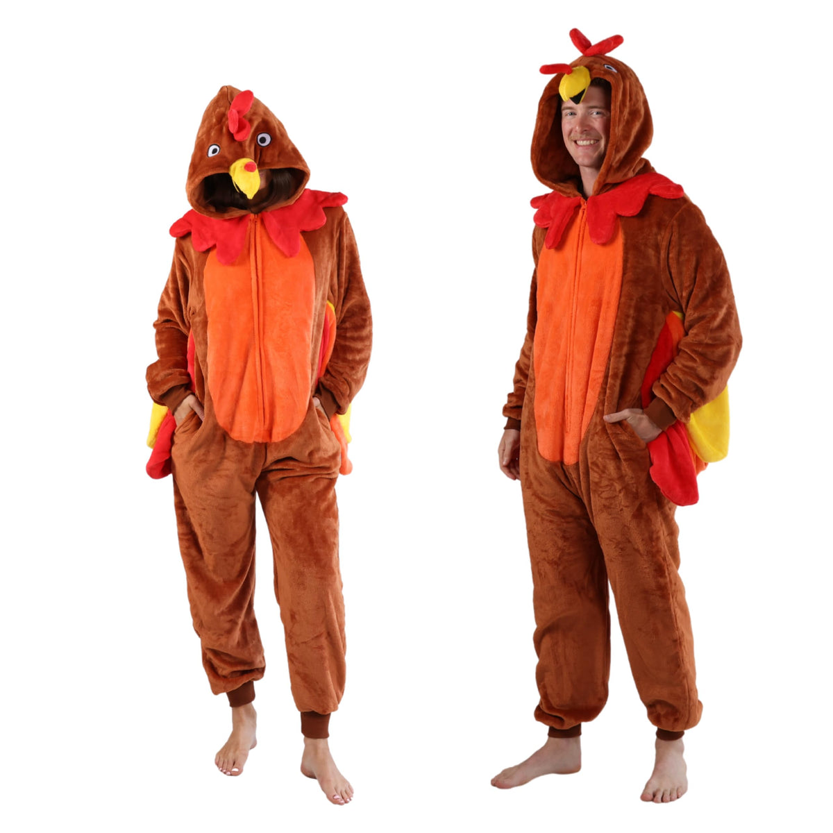 Cosfaire Slim Fit Adult Onesie - Animal Costume - Plush Unisex Halloween One Piece Cosplay Suit for Women and Men - View 47