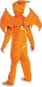 Cosfaire Charizard Costume for Kids, Pokemon Costume Hooded Jumpsuit, Child Size Small (4-6) - View 2