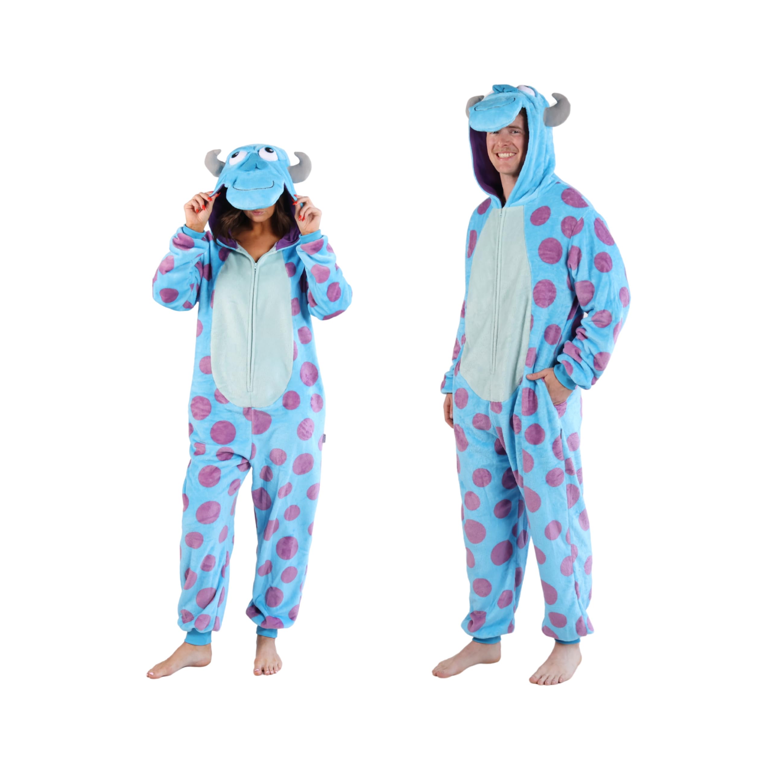 Cosfaire Slim Fit Adult Onesie - Animal Costume - Plush Unisex Halloween One Piece Cosplay Suit for Women and Men - View 13