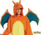Cosfaire Charizard Costume, Deluxe Pokemon Halloween Costume with Hood and Wings, Adult Size - View 3